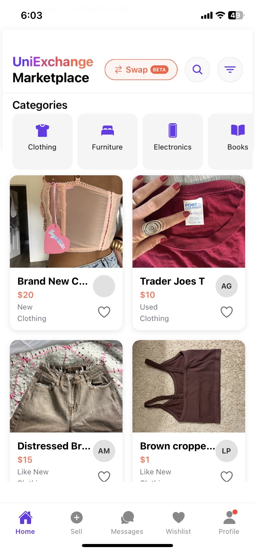 UniExchange App